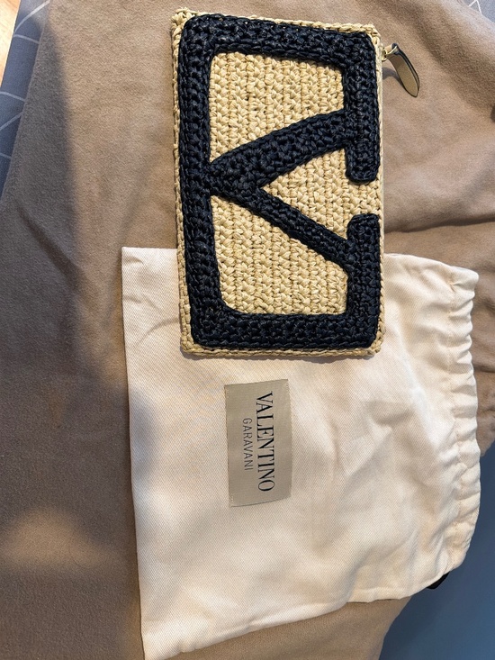 Valentino Garavani Handbags - Valentino raffia pouch